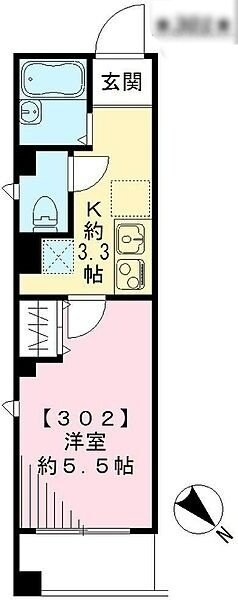 Belle lumiere 薬師　ベル ルミエール薬師の物件間取画像