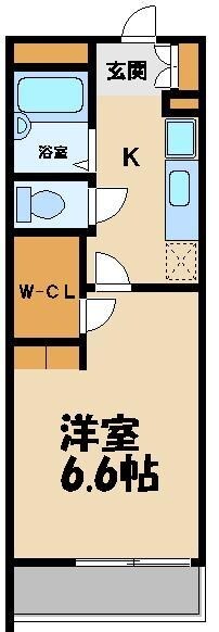 レオパレスグリーンサイト　Ａ棟の物件間取画像