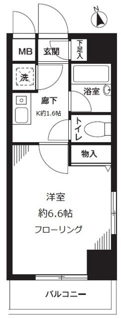 フォロス中村橋の物件間取画像