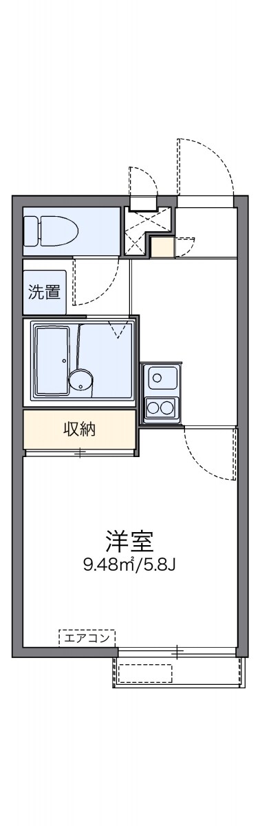 レオパレス大地の物件間取画像