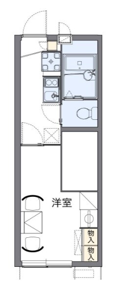 レオパレスフリージアの物件間取画像