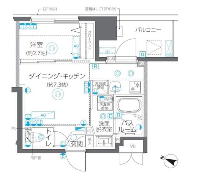 ＺＯＯＭ方南町の物件間取画像