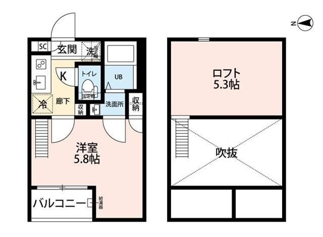 グランクオール東小金井の物件間取画像