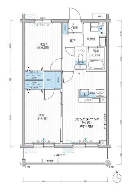 ＳＹＮＣＨＲＯＮＩＣＩＴＹ　Ｍｕｓａｓｈｉｎｏの物件間取画像