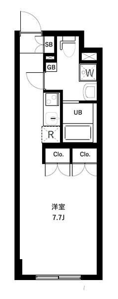 コスモリード東高円寺テラスの物件間取画像