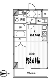 スペーシア高円寺Iの物件間取画像