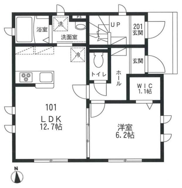 アネシス上鷺の物件間取画像