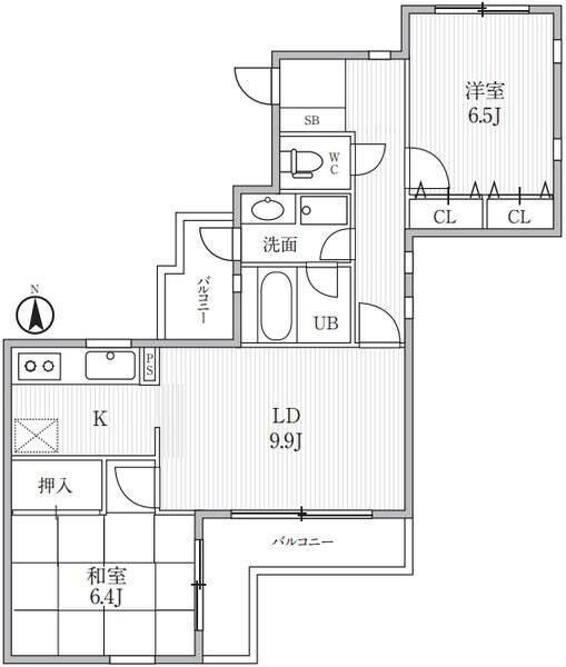 Ｔ’ｓ　ｇａｒｄｅｎ鷺ノ宮の物件間取画像