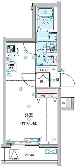 GENOVIA桜上水skygardenの物件間取画像