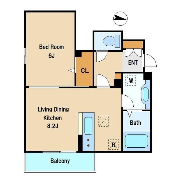 Ｄ－Ｒｏｏｍ東中野の物件間取画像