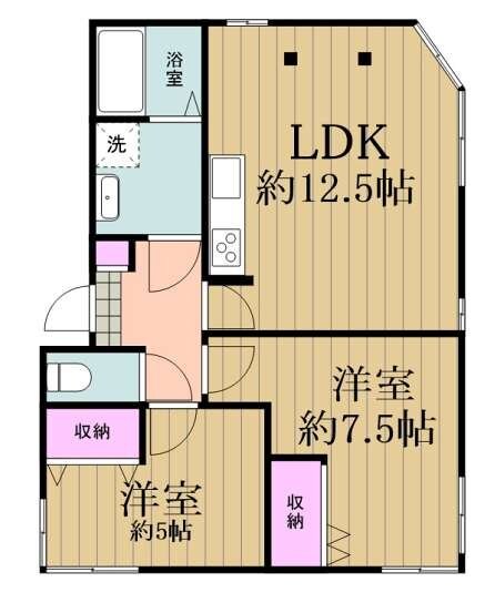 ヴィラ赤坂の物件間取画像