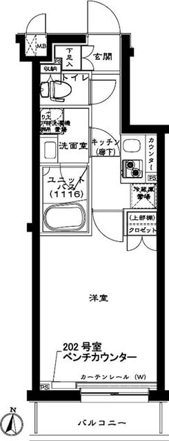 ルーブル武蔵関弐番館の物件間取画像