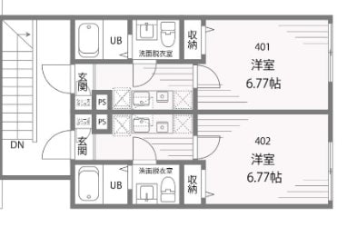 ボルテックス中野本町の物件間取画像