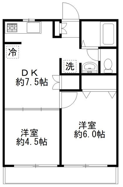 モンペール高円寺の物件間取画像