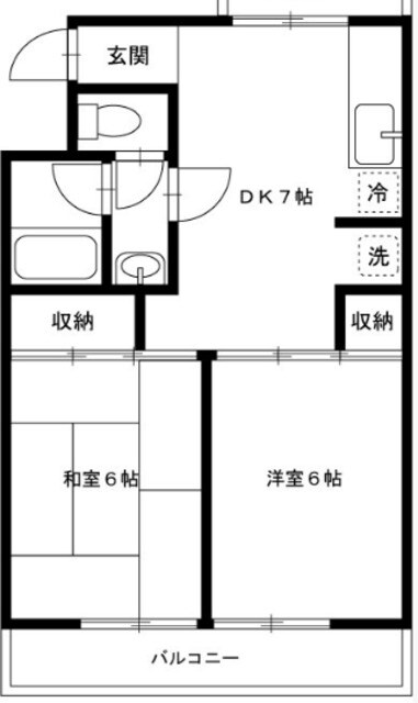 ヒルトップマンション石原の物件間取画像