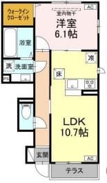 アブニールA.Uの物件間取画像