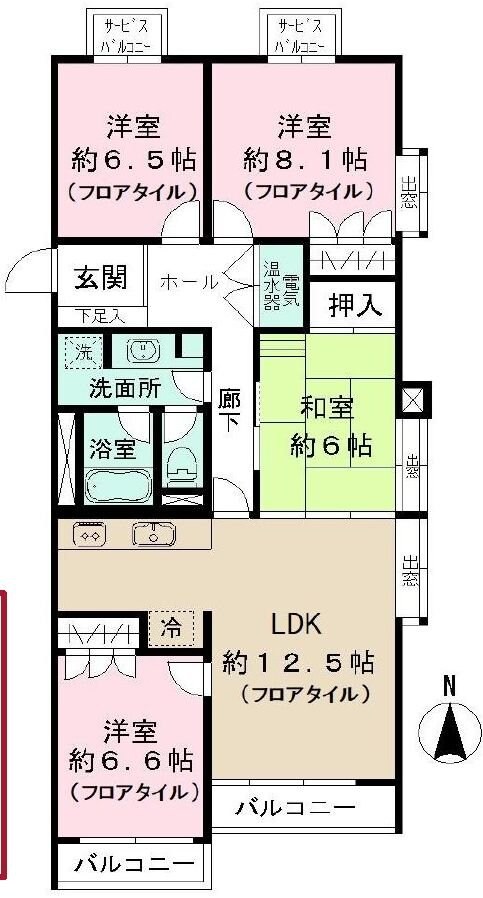 ソフトタウン石神井台の物件間取画像