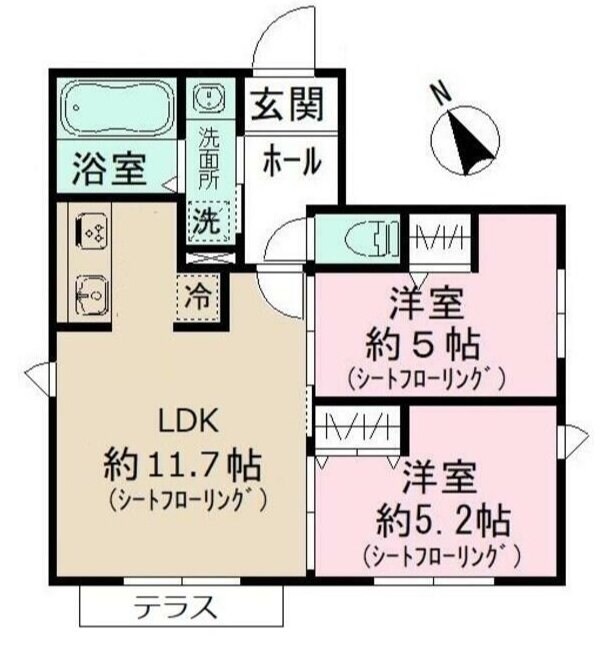 フィカーサ和泉の物件間取画像