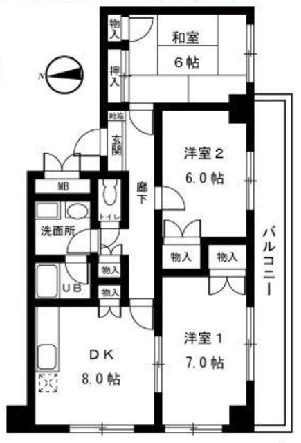 シュロス工藤の物件間取画像