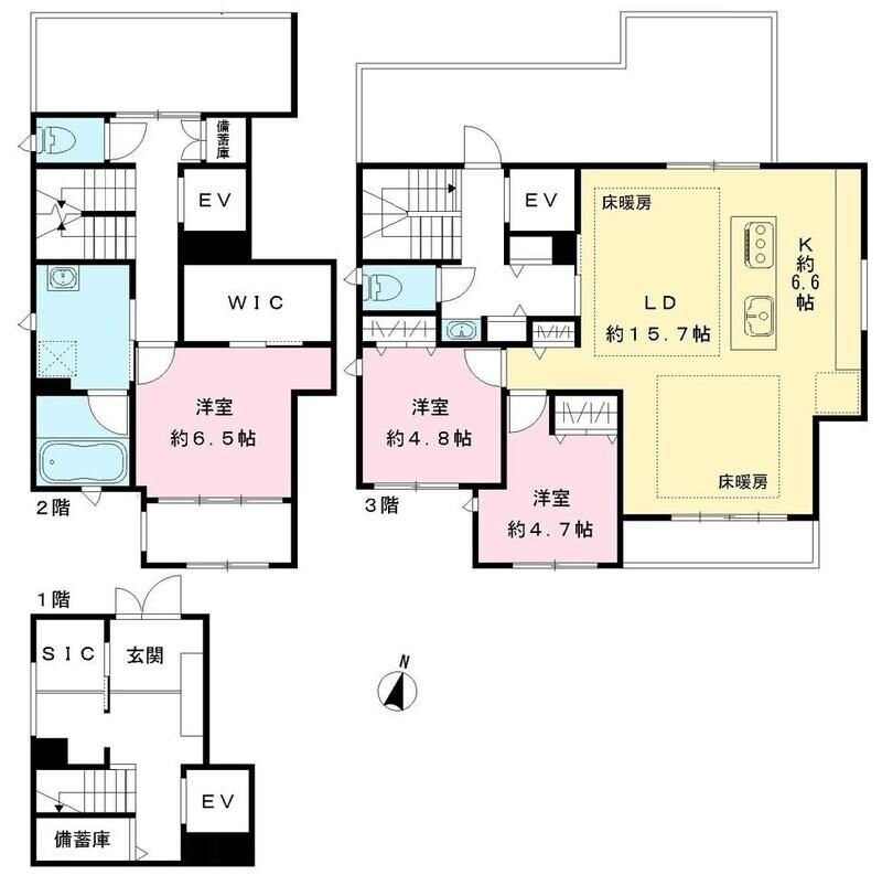 ソレイユ大原の物件間取画像