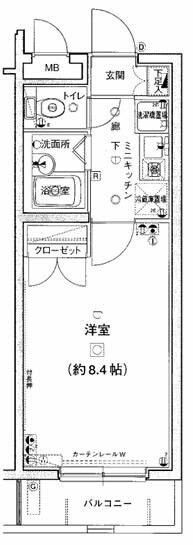 エクセリア荻窪の物件間取画像