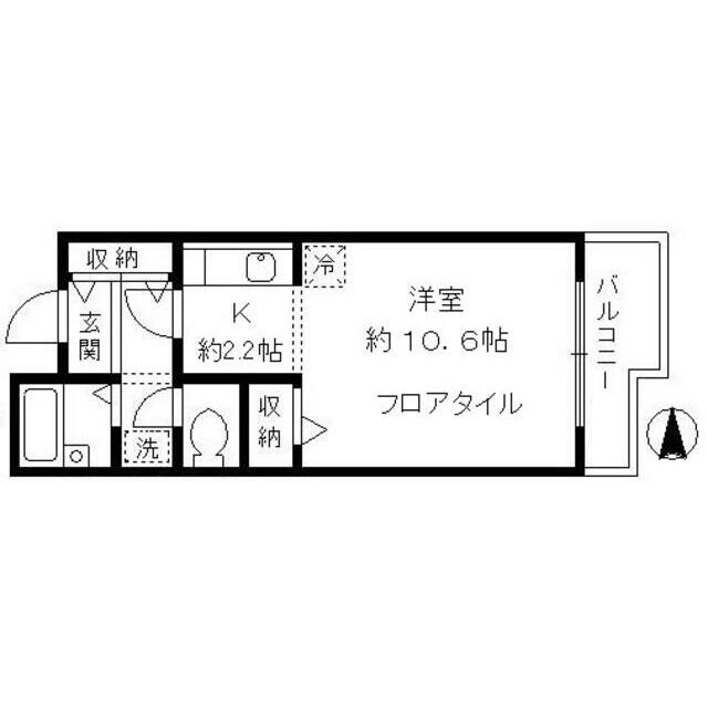 コーポレート東小金井の物件間取画像