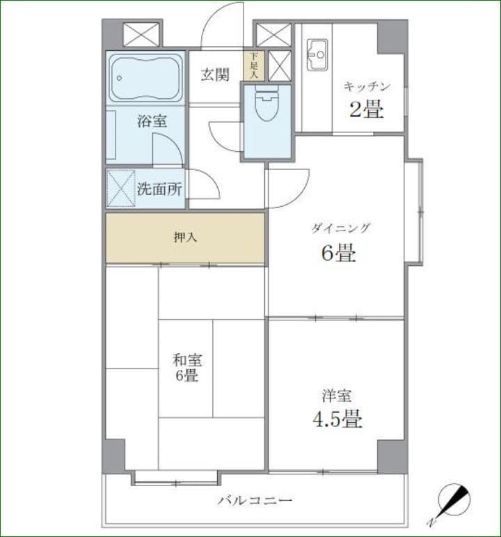 ニューハイツ石神井公園の物件間取画像