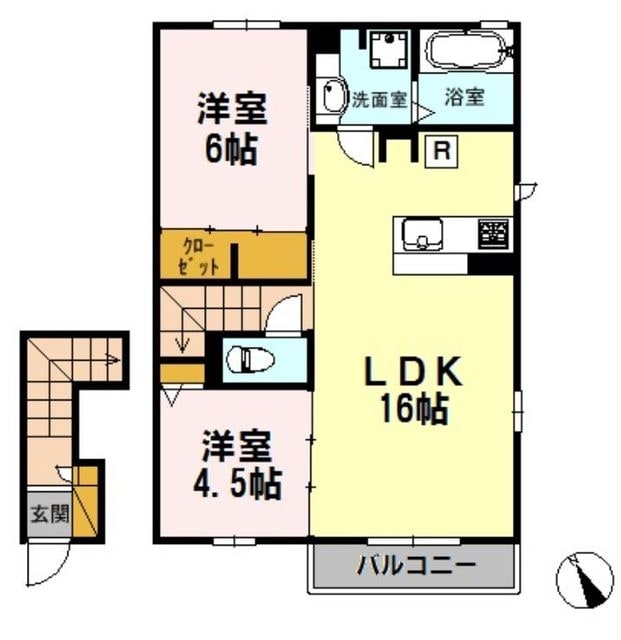 北野翠亭1の物件間取画像