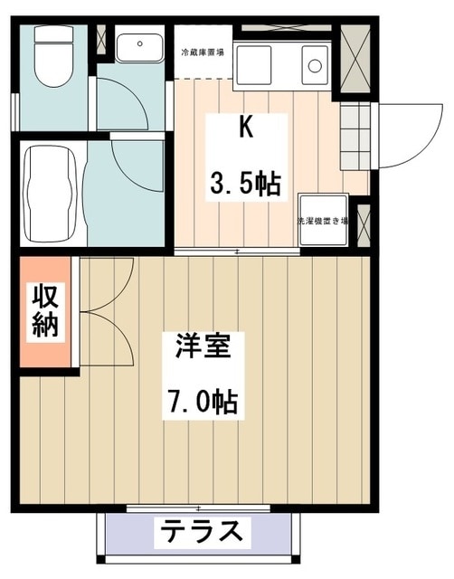 クラリスＫの物件間取画像