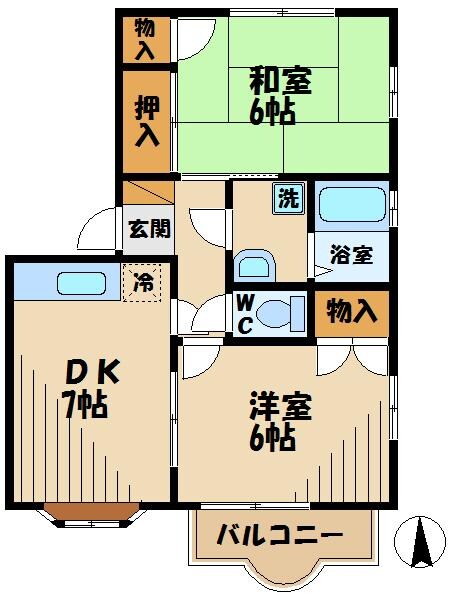 クレールメゾンの物件間取画像