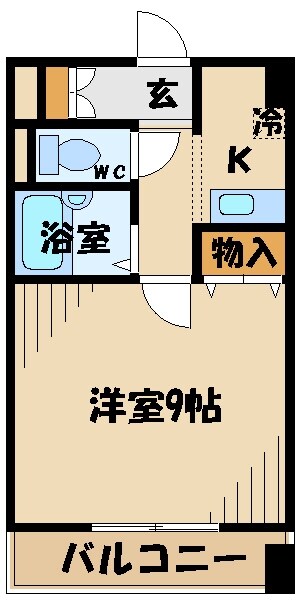 マンション多摩の物件間取画像