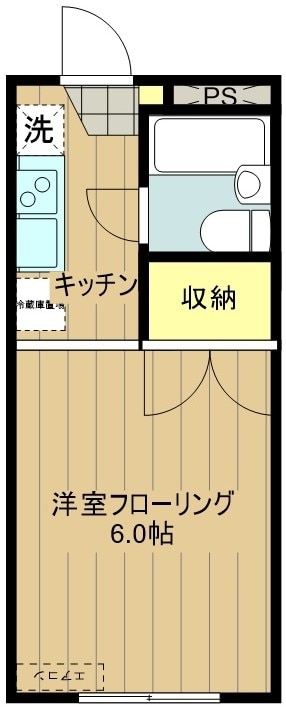 ハイツスバル谷の物件間取画像