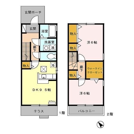 グレースヒル　Aの物件間取画像