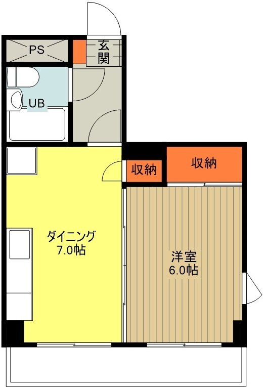 パラドール散田の物件間取画像