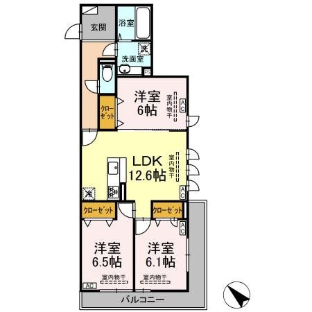 ベラカーサの物件間取画像