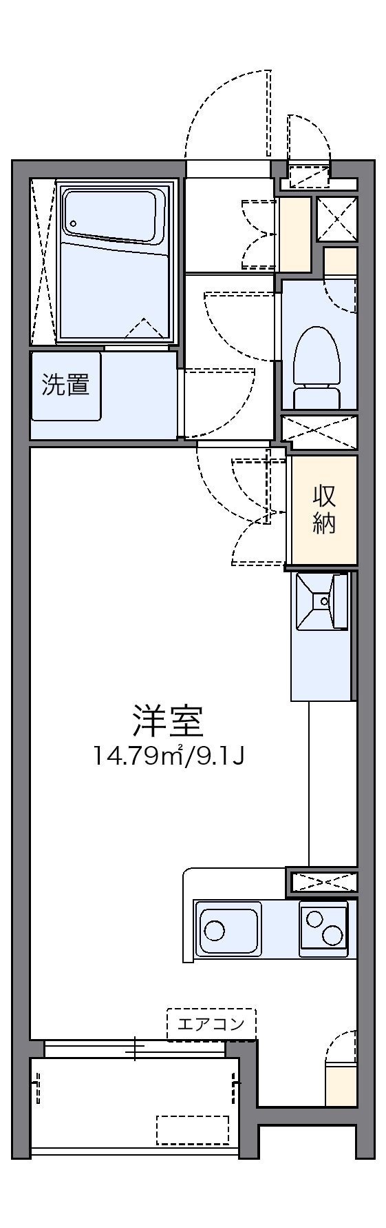 レオネクストアップルペアの物件間取画像