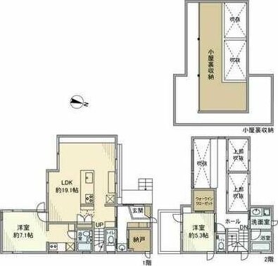 北野台戸建の物件間取画像