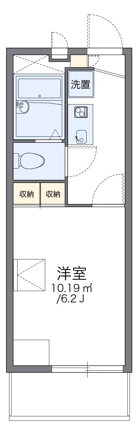 レオパレスタナべの物件間取画像