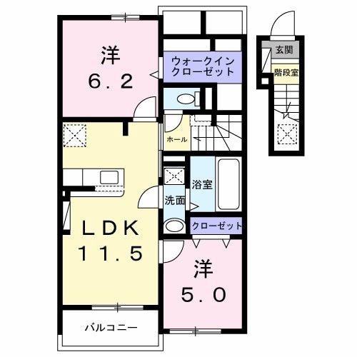 ペンタパレスの物件間取画像