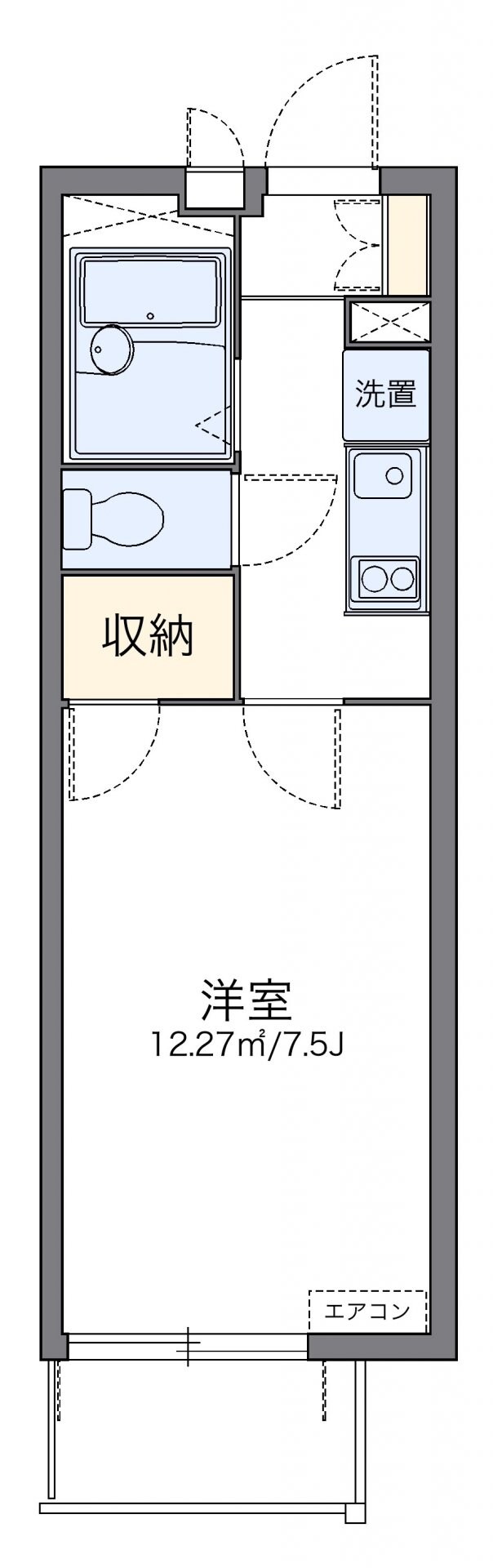 レオパレスゴリオンの物件間取画像