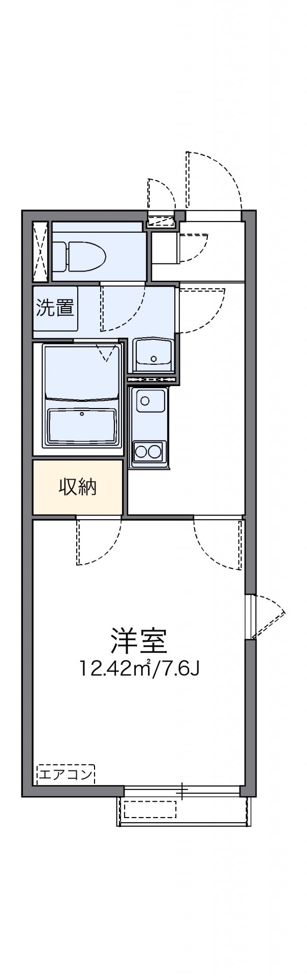 レオネクストヨシノヤの物件間取画像