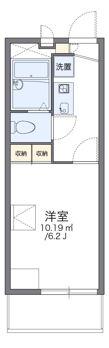 レオパレスヒルズの物件間取画像