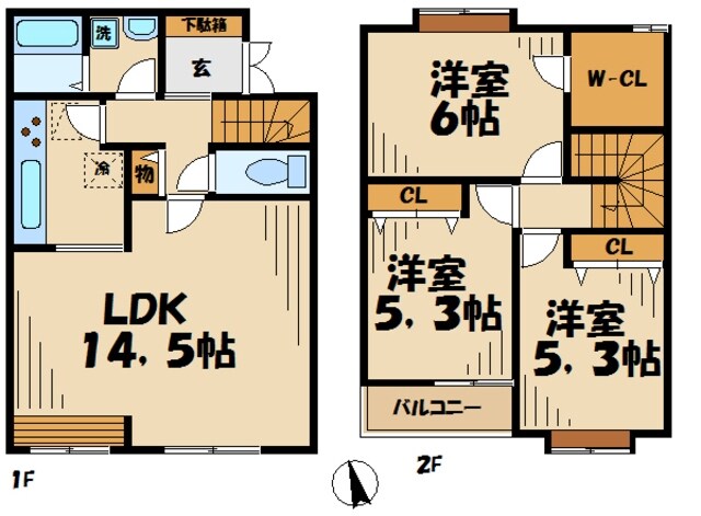 ヌーベルヴィラの物件間取画像