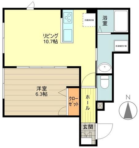 シャンブルピエーリオの物件間取画像