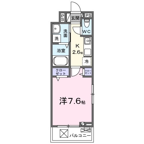 ベルヴィータ北野の物件間取画像