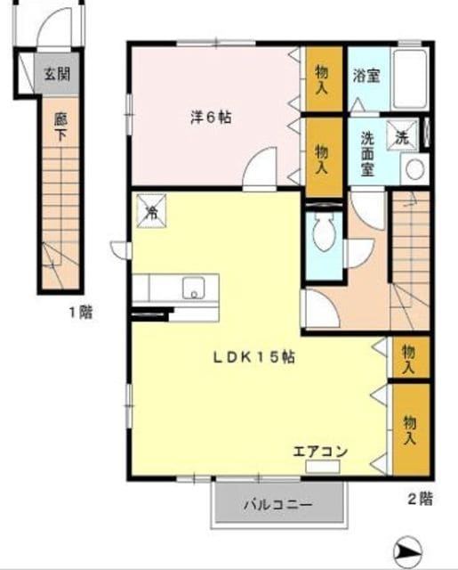 ロワジールIの物件間取画像