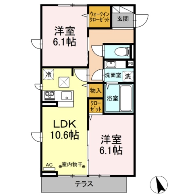 D-roomさくらの物件間取画像