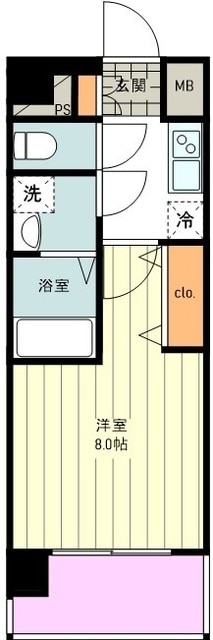 エステムコート東京八王子の物件間取画像