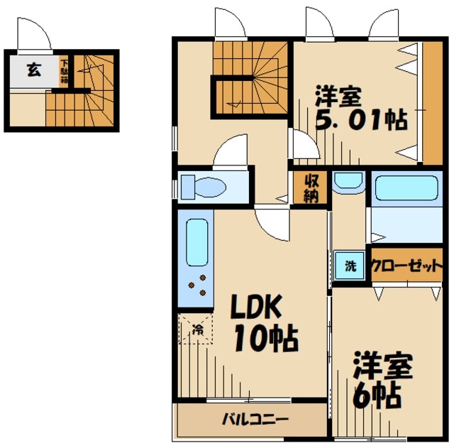 リュミエールの物件間取画像