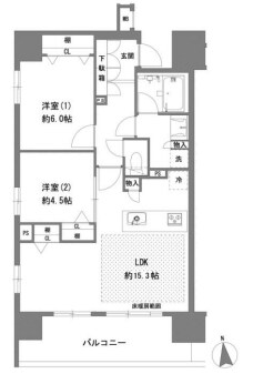 ラグゼナ八王子横山町の物件間取画像